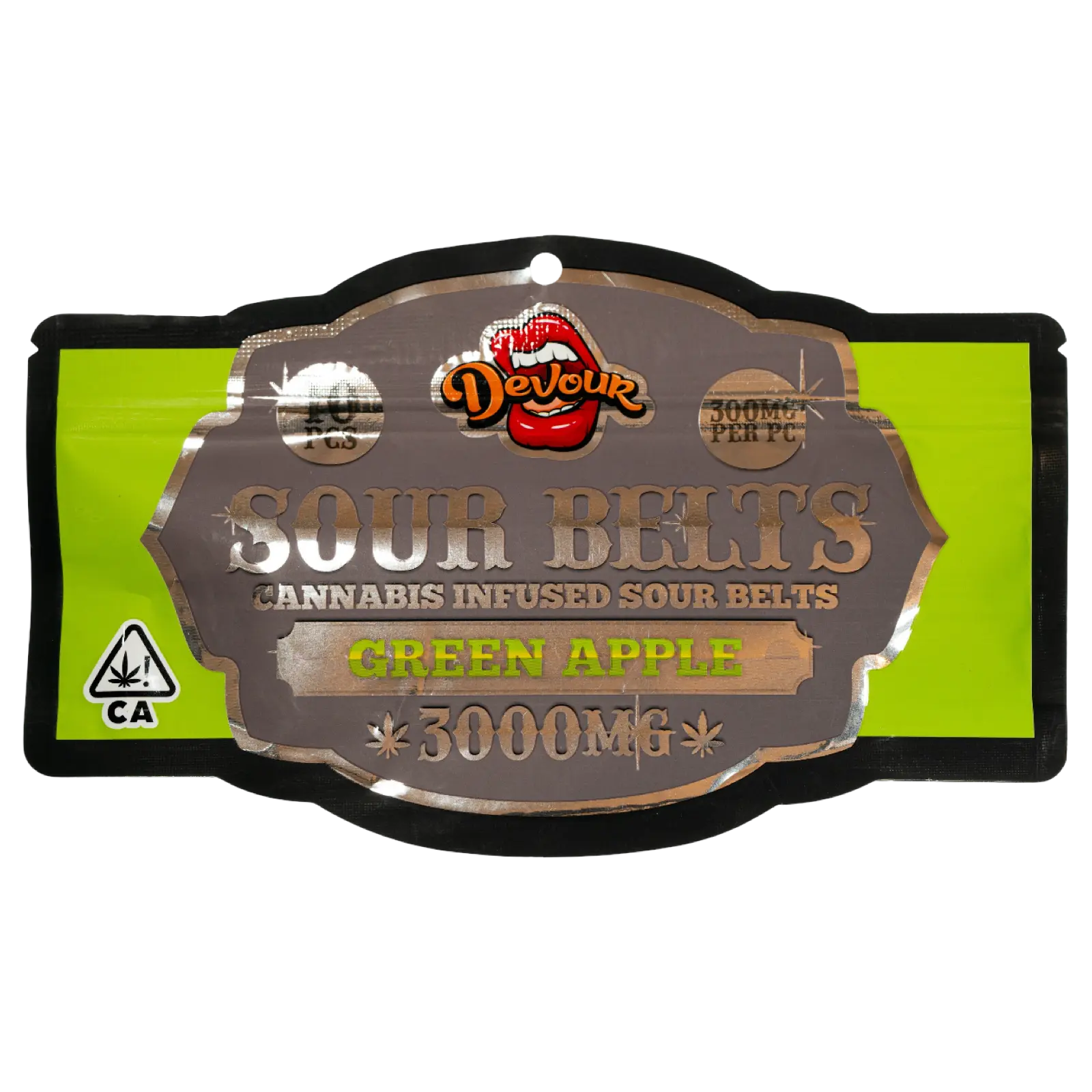 527145A0-77EF-42E4-AC07-548AF608FA60 Devour Sour Belts – Green Apple | Cannabis-Infused | 3000mg THC By Devour - Image 1